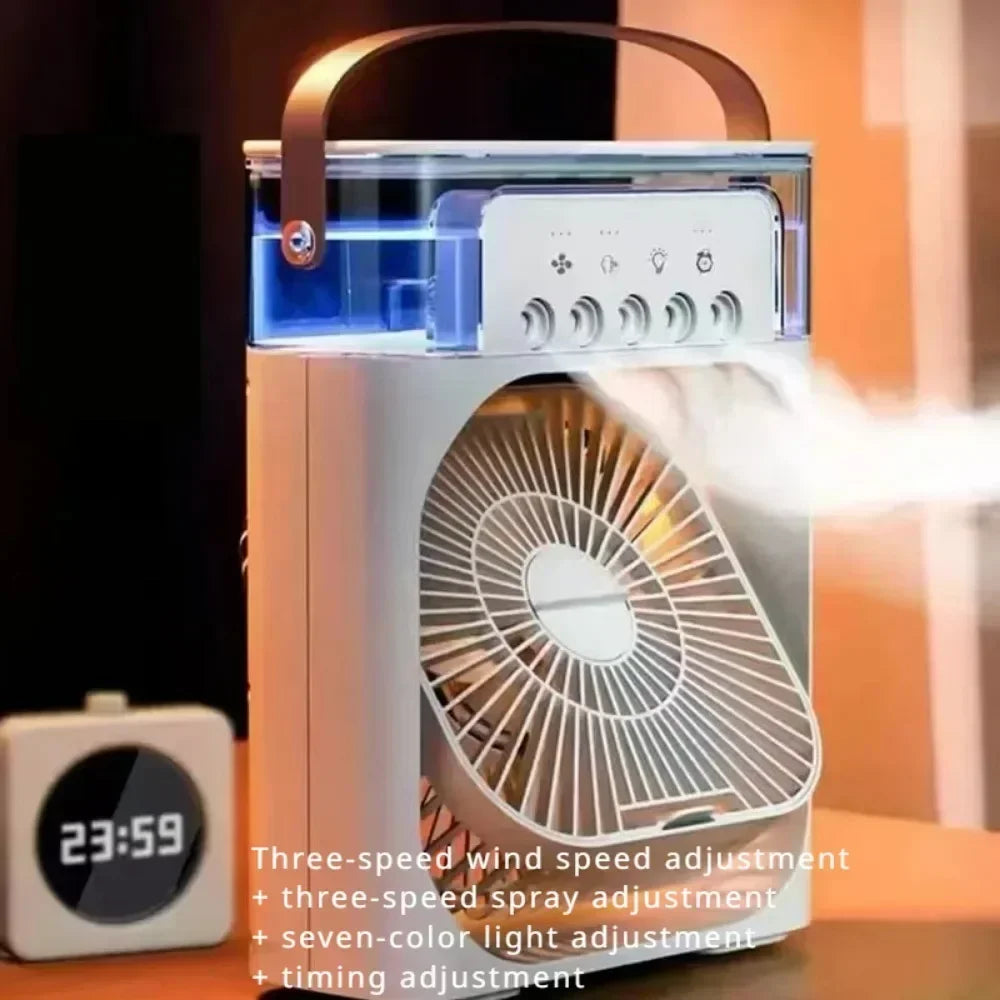 Summer Cooling Fan Desktop Humidifier New Five-hole Spray Fan USB Portable Practical Hydrocooling Indispensable Chiller Office